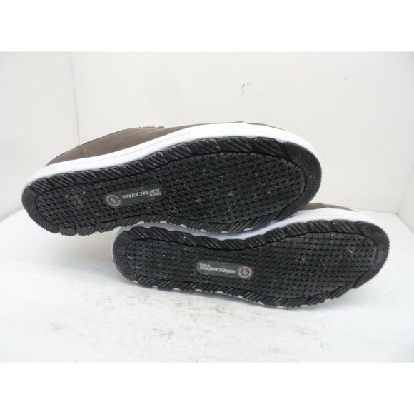 Skechers Men's Steel Toe Skate Safety Work Shoes 99999070 Brown Size 10.5M - Picture 5 of 8